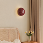Round Cream Wall Lamp, lifestyle photo