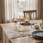 Iron Candelabra Candle Holder, lifestyle photo