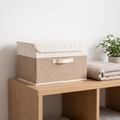 Foldable Linen Storage Box with Lid, lifestyle photo