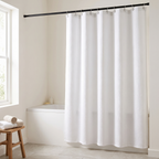 Waffle Weave Shower Curtain, bathroom accessory, lifestyle photo
