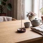 Walnut Incense Holder, home fragrance, lifestyle photo