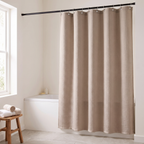 Waffle Weave Shower Curtain, lifestyle photo