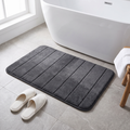 Soft Striped Bath Mat, bathroom accessory, lifestyle photo