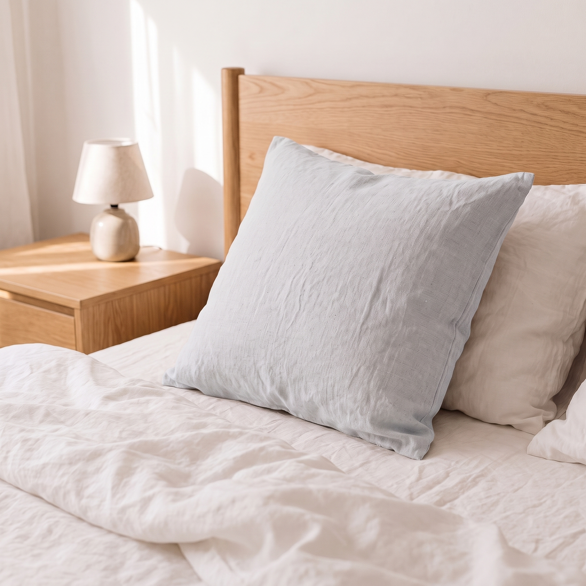 Pure Linen Pillow Cover, lifestyle photo