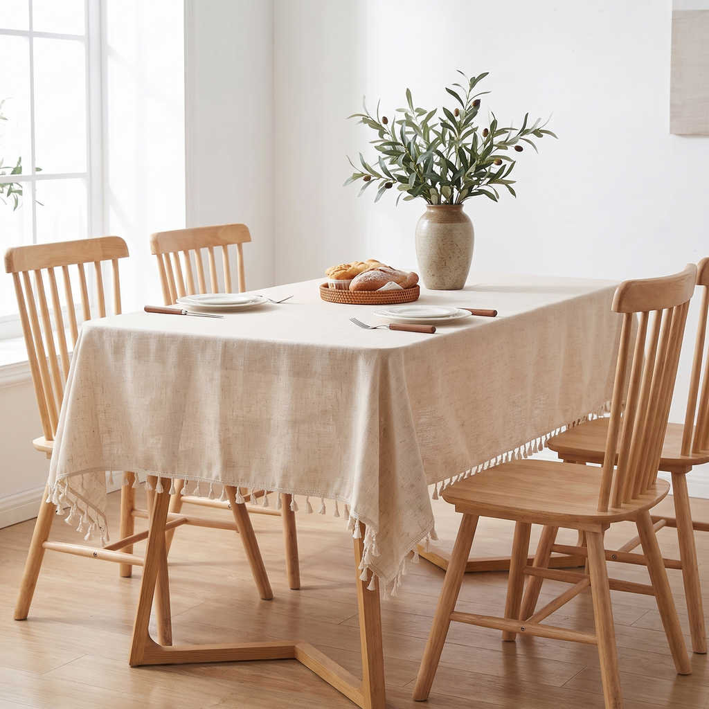 Tassel Tablecloth, lifestyle photo