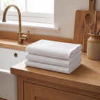 Waffle Weave Kitchen Towels Set of 3, lifestyle photo
