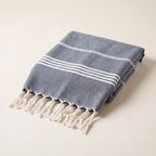 Turkish-style towel with tassels, product photo