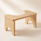 Bamboo toilet stool, product photo