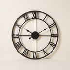 Large roman numeral wall clock, product photo