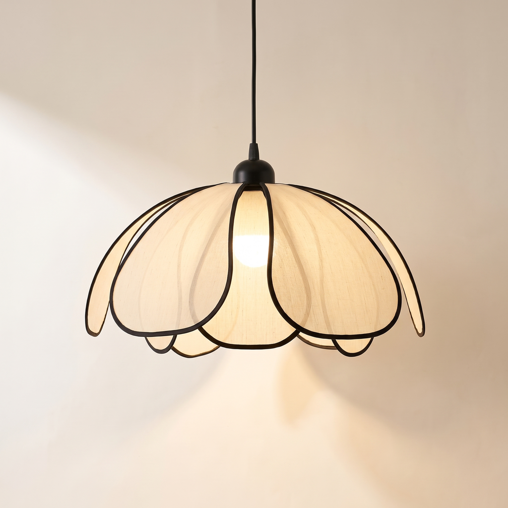 Lotus petal pendant light, product photo