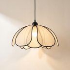 Lotus petal pendant light, product photo