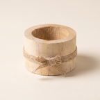 Wooden tea light holders, product photo