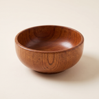 Stackable solid wood bowl, product photo