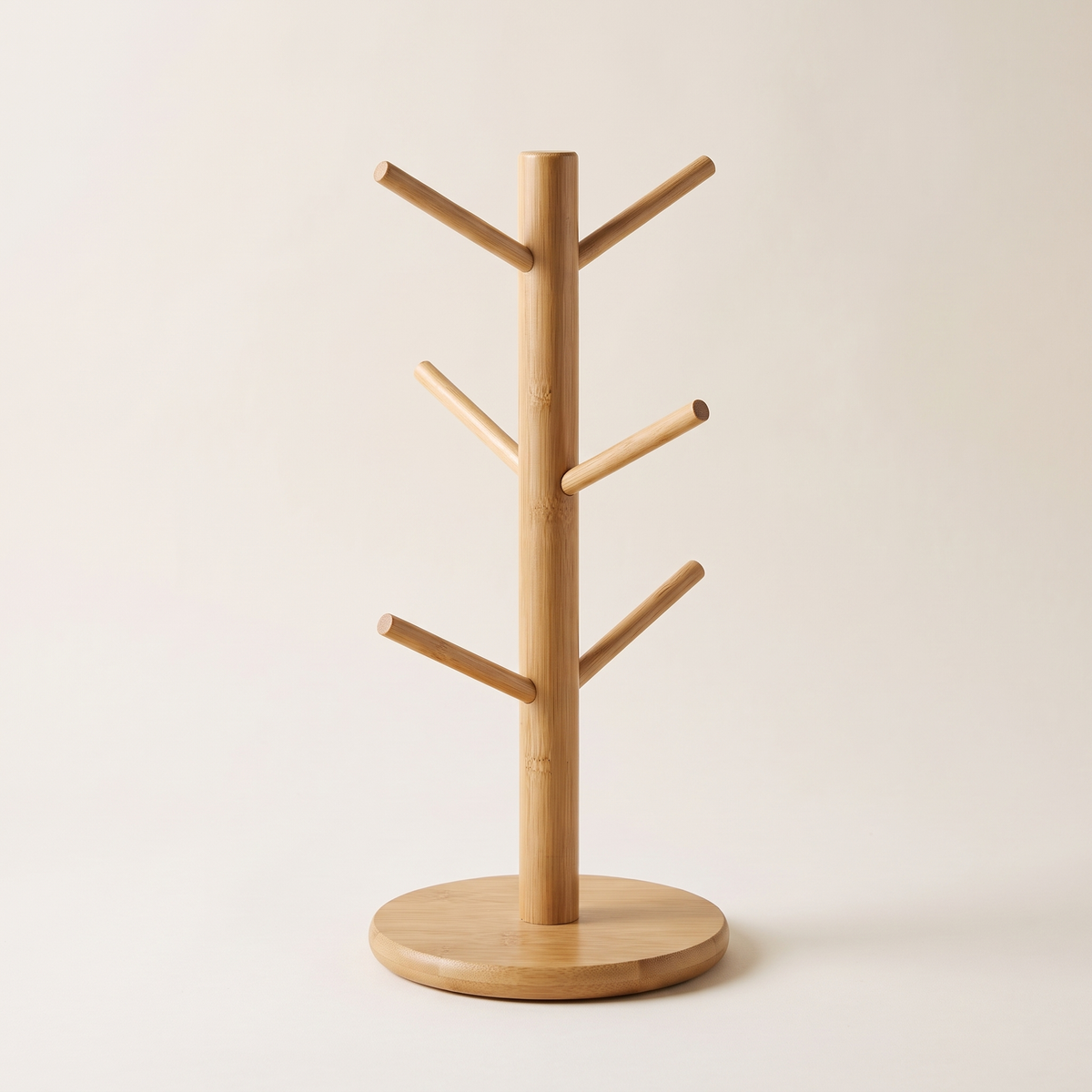 Bamboo mug tree, product photo