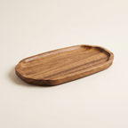 Acacia wood sink tray, product photo