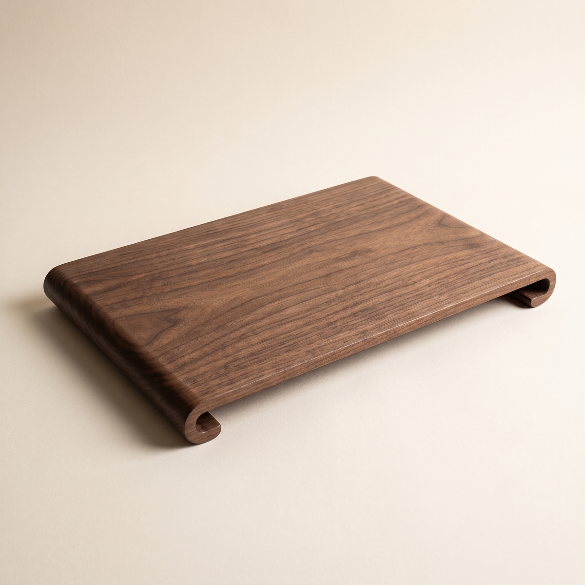 Black walnut coffee tray, product photo