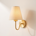 Fabric shade wall lamp, product photo