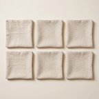 Linen cotton napkins set of 6, product photo