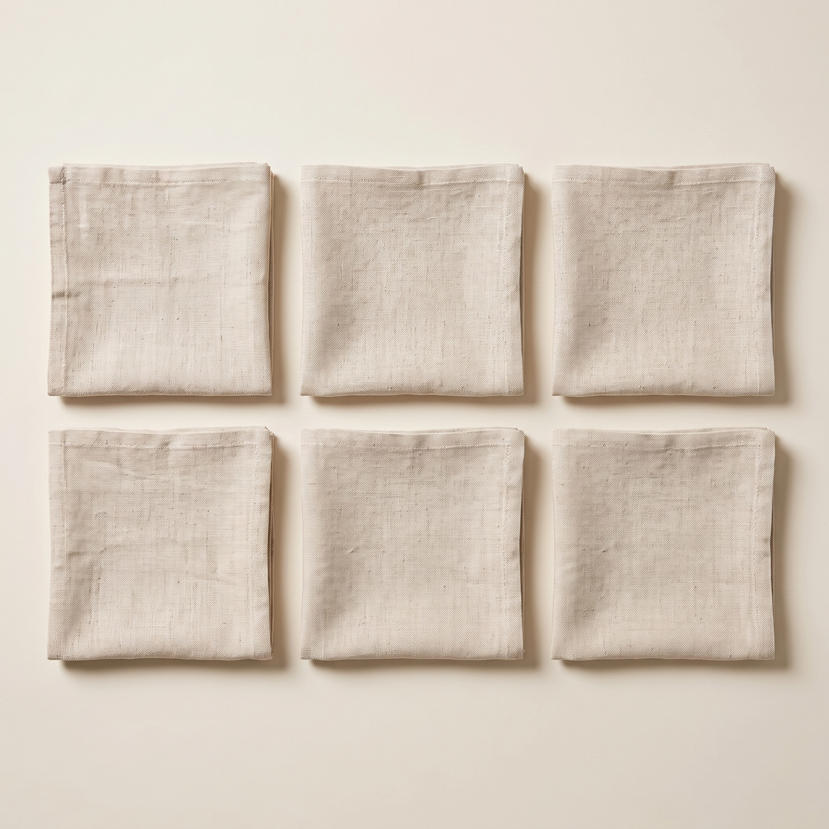 Linen cotton napkins set of 6, product photo
