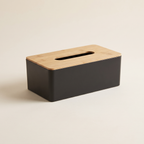 Bamboo cover tissue box, product photo