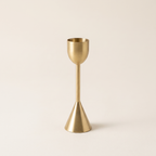 Gold metal candelabra, product photo