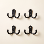 Wall mounted coat hooks set of 4, product photo