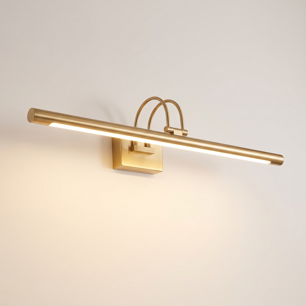 LED Bathroom Mirror Light, Modern Vanity Wall Lamp for Toilet, Bedroom and Dressing Table, Warm White, Black or Gold