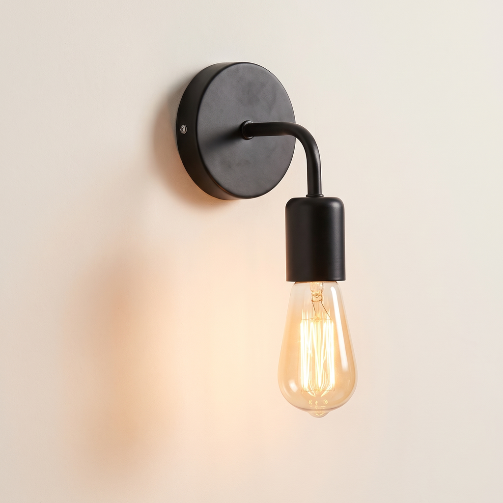 Nordic iron wall lamp, product photo
