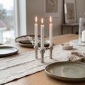 Stainless Steel Taper Candle Holder, lifestyle photo