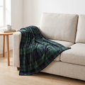 Black Watch Tartan Throw Blanket, lifestyle photo