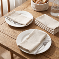 Washed Cotton Napkins Set of 6, lifestyle photo