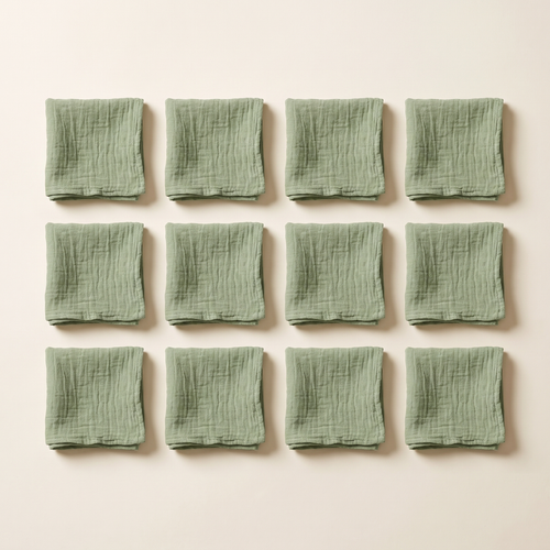 Cheesecloth Napkins Set of 12, lifestyle photo