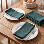 Washed Cotton Napkins Set of 6, lifestyle photo
