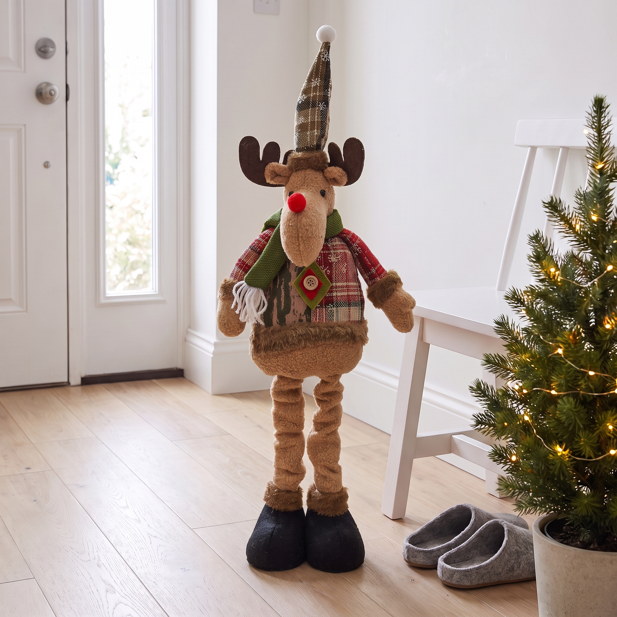 Standing Christmas Figure with Adjustable Legs, lifestyle photo