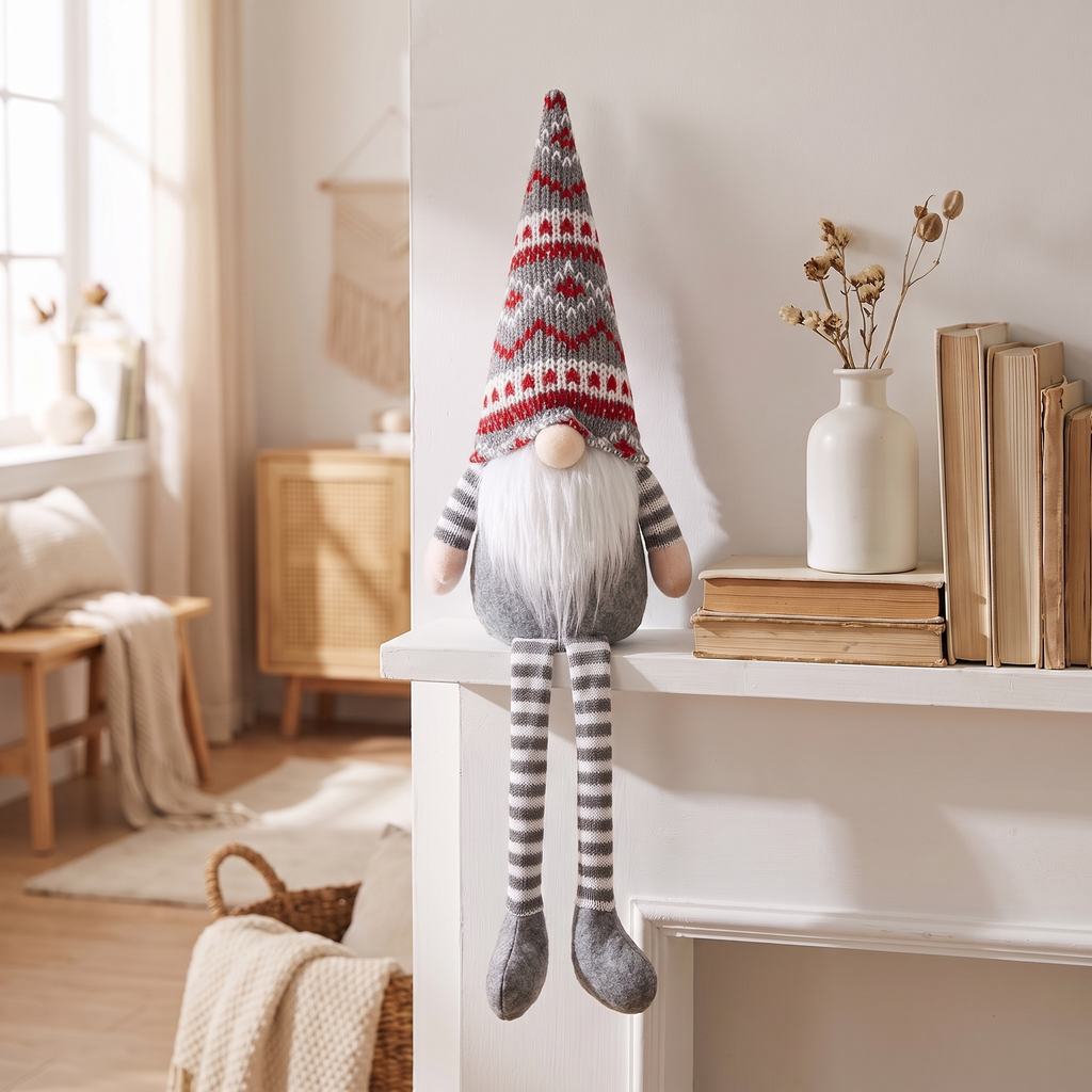 Knitted Gnome Doll, lifestyle photo