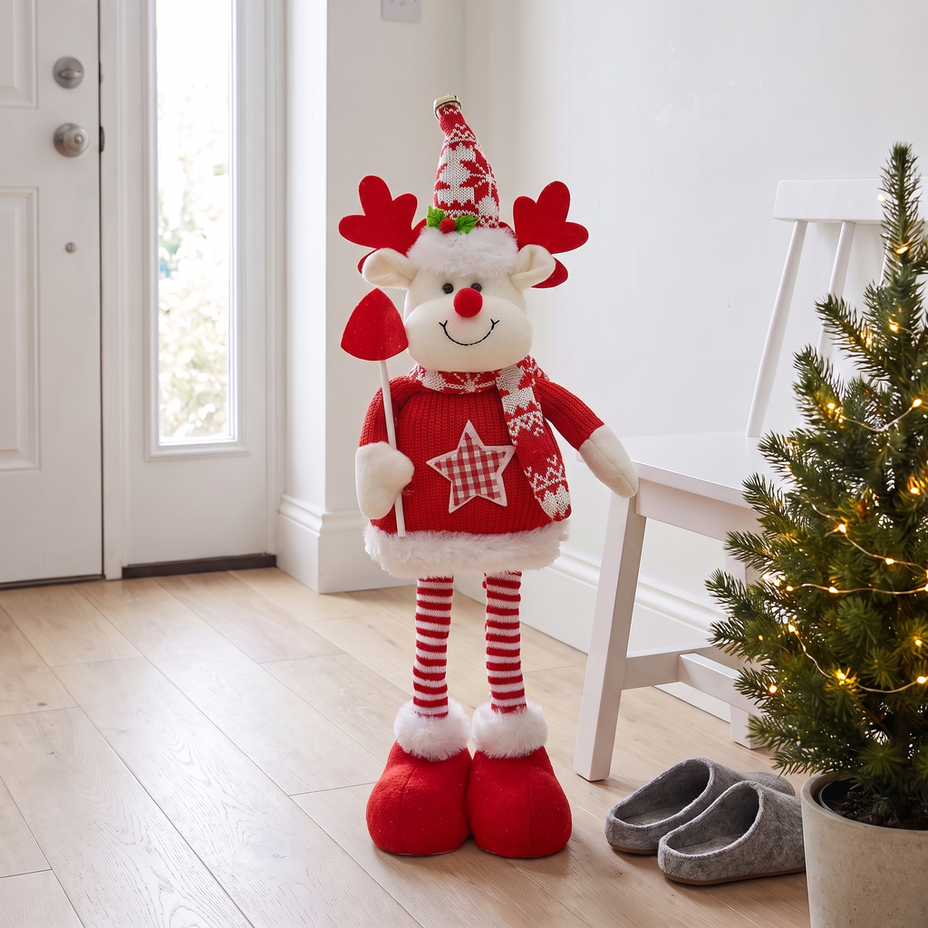 Standing Christmas Figure with Adjustable Legs, lifestyle photo