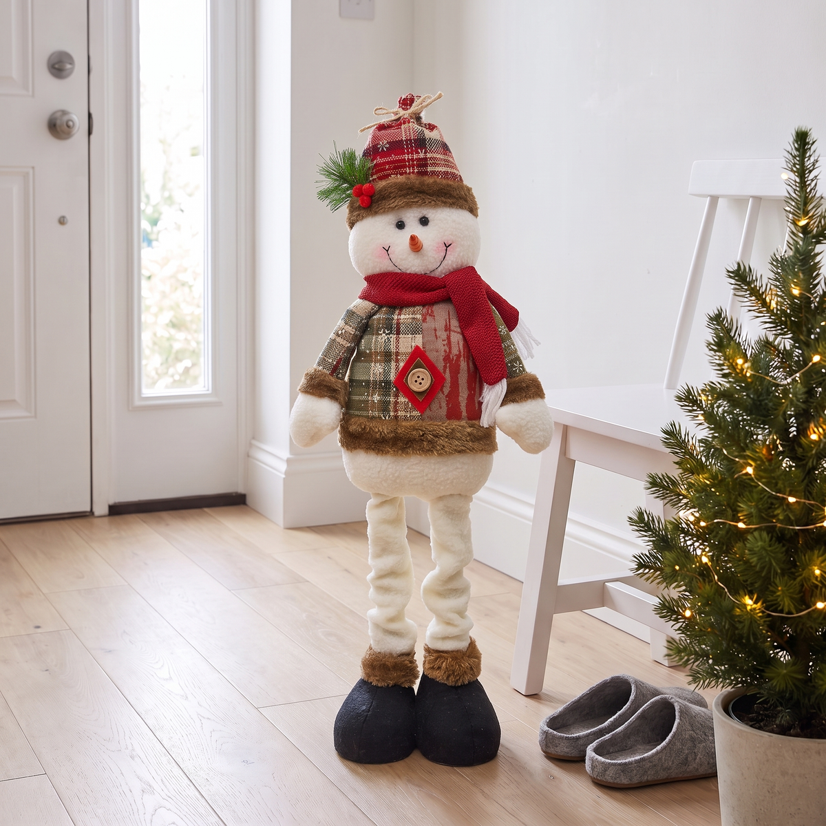 Standing Christmas Figure with Adjustable Legs, lifestyle photo
