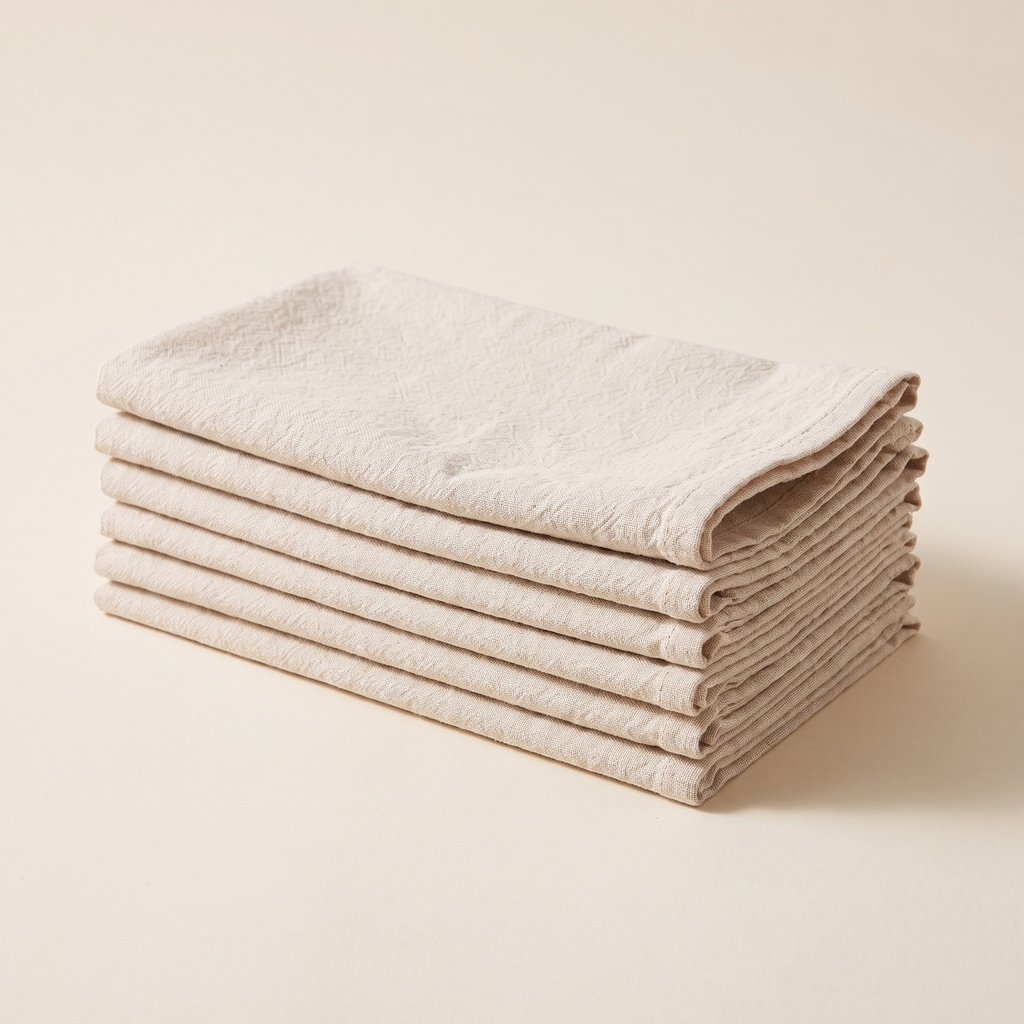 Washed Cotton Napkins Set of 6, lifestyle photo