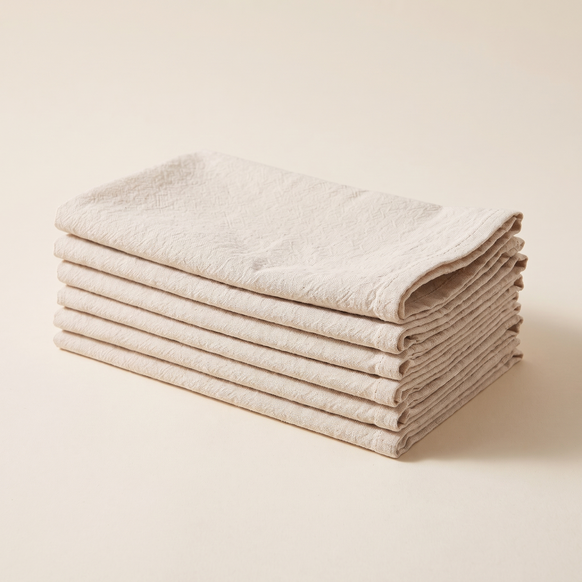 Washed Cotton Napkins Set of 6, lifestyle photo