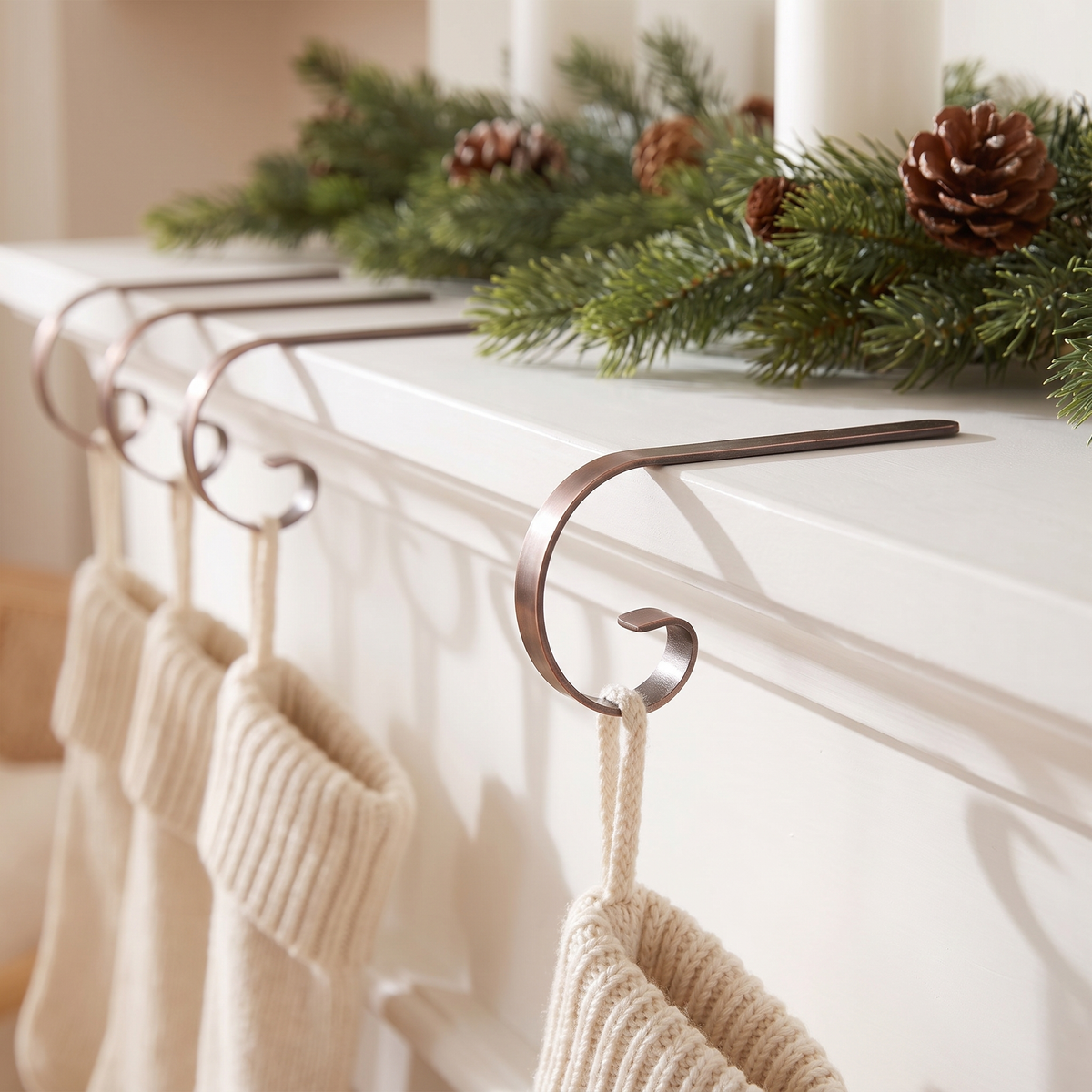 Christmas Stocking Holders Set of 6, lifestyle photo