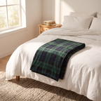 Black Watch Tartan Throw Blanket, lifestyle photo