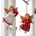 Vintage Angel Ornaments Set of 4, lifestyle photo