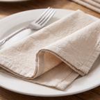 Washed Cotton Napkins Set of 6, lifestyle photo