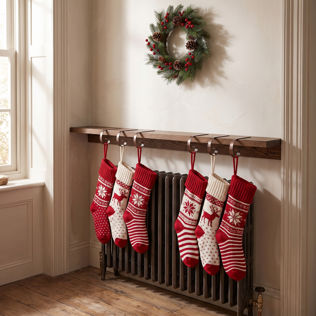 Christmas Stocking Holders Set of 6, lifestyle photo
