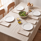 Washed Cotton Napkins Set of 6, lifestyle photo