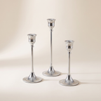 Metal Taper Candlestick Set of 3, lifestyle photo