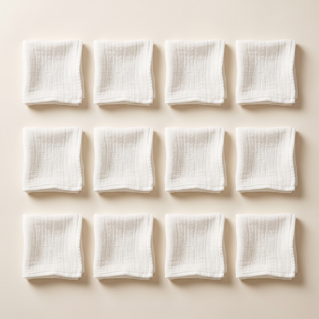 Cheesecloth Napkins Set of 12, lifestyle photo