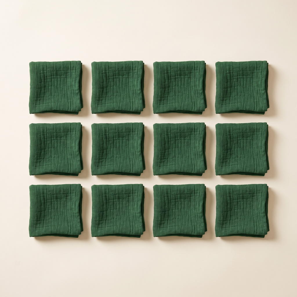 Cheesecloth Napkins Set of 12, lifestyle photo