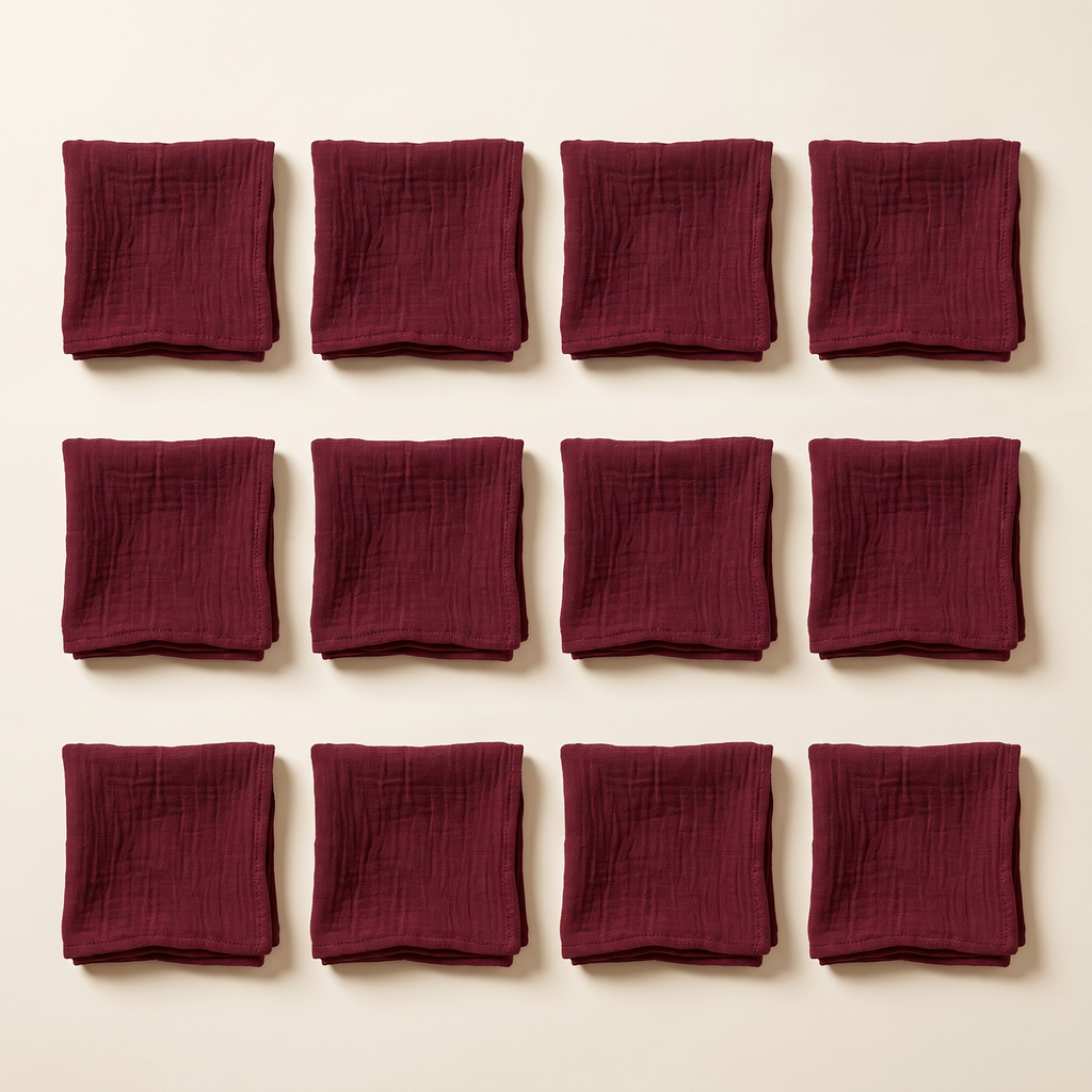 Cheesecloth Napkins Set of 12, lifestyle photo