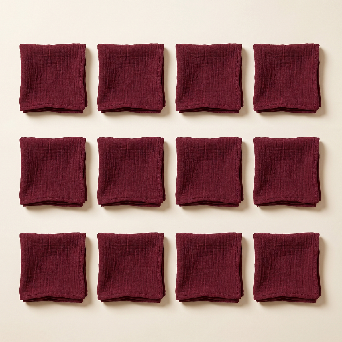 Cheesecloth Napkins Set of 12, lifestyle photo